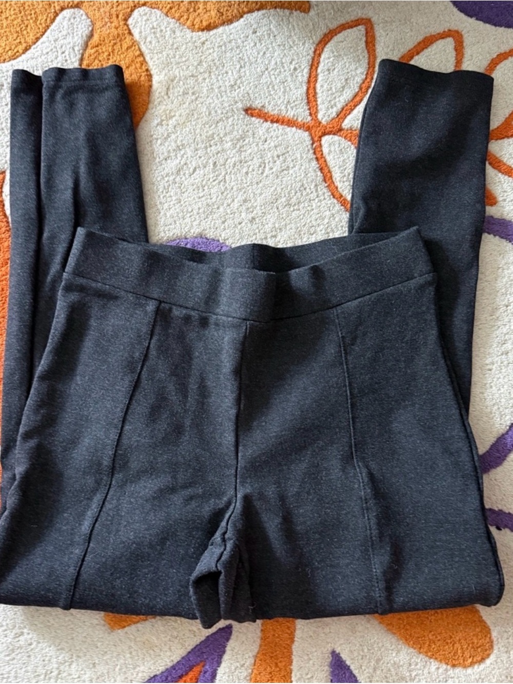 Women's Deep Grey Knit Pull-On Pants